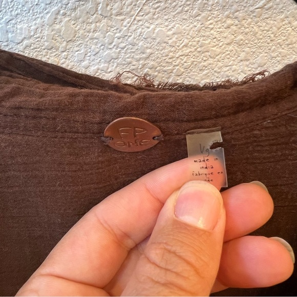 FREE PEOPLE FP ONE Floral Eyelet Embroidered Tunic - Picture 12 of 12